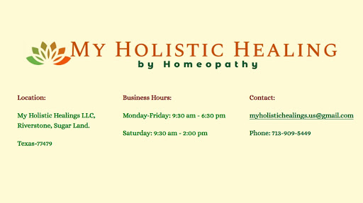 My Holistic Healings by Homeopathy